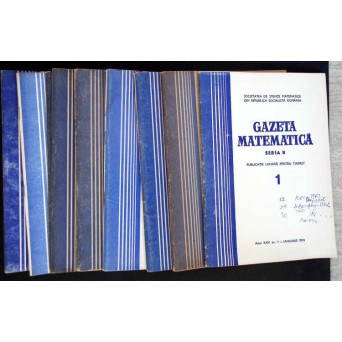 GAZETA MATEMATICA 1974, SERIA B NR.1-7, 9-12 (11 REVISTE)