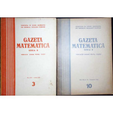 REVISTA GAZETA MATEMATICA 1968-1969 NR.3, 10 (2 REVISTE)