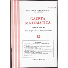 REVISTA GAZETA MATEMATICA NR.12/ 1997