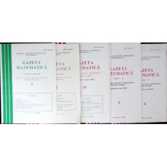 LOT 5 REVISTE GAZETA MATEMATICA 2000-2006 (5 REVISTE)