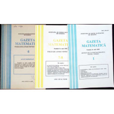 LOT 3 REVISTE GAZETA MATEMATICA 1992-1998-1999 (3 REVISTE)