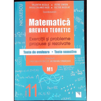 MATEMATICA BREVIAR TEORETIC - EXERCITII SI PROBLEME PROPUSE SI REZOLVATE, CLASA A XI-A (M1)