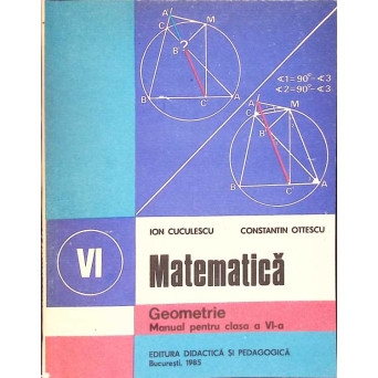 MATEMATICA. GEOMETRIE. MANUAL PENTRU CLASA A VI-A