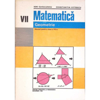 MATEMATICA. GEOMETRIE. MANUAL PENTRU CLASA A VII-A