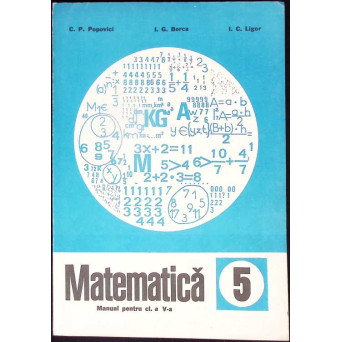 MATEMATICA, MANUAL PENTRU CLASA A V-A