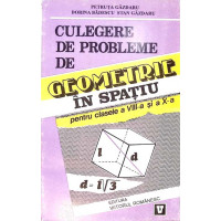 CULEGERE DE PROBLEME DE GEOMETRIE IN SPATIU PENTRU CLASELE A VIII-A SI A X-A