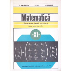 MATEMATICA, ELEMENTE DE ALGEBRA SUPERIOARA, MANUAL PENTRU CLASA A XI-A