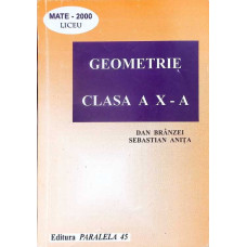GEOMETRIE - CLASA A X-A (PARTEA 1)
