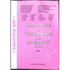 OLIMPIADELE SI CONCURSURILE DE MATEMATICA IX-XII