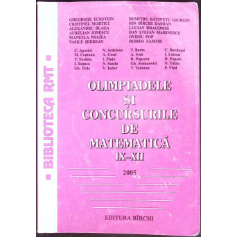 OLIMPIADELE SI CONCURSURILE DE MATEMATICA IX-XII