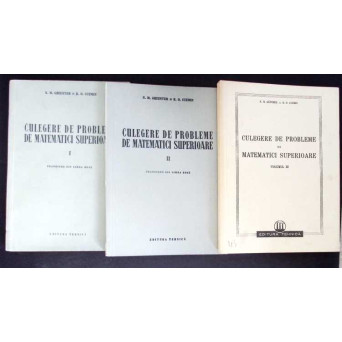 CULEGERE DE PROBLEME DE MATEMATICI SUPERIOARE VOL.1-3