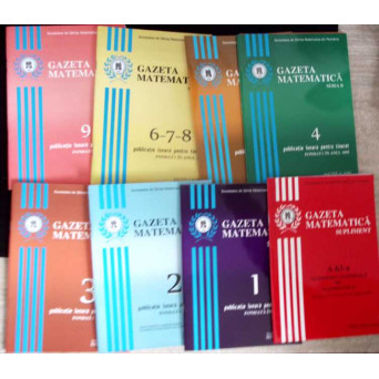 GAZETA MATEMATICA 2012 NR.1-9 + SUPLIMENT (8 REVISTE)