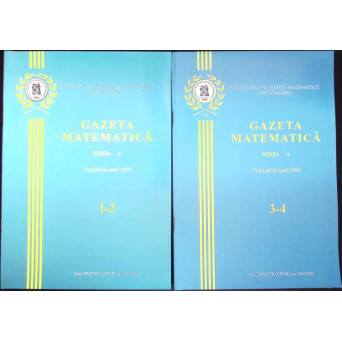 GAZETA MATEMATICA 2020 SERIA A, NR.1-4