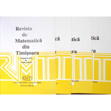 REVISTA DE MATEMATICA DIN TIMISOARA NR.1-4/2018
