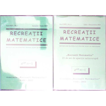 RECREATII MATEMATICE 2023 VOL.1-2