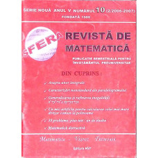 REVISTA DE MATEMATICA SFERA ANUL 10, NR.2/2006-2007