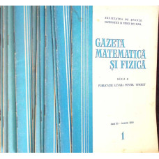 GAZETA MATEMATICA 1960 NR.1-12 (12 REVISTE)