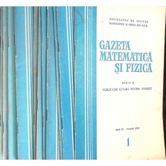 GAZETA MATEMATICA 1960 NR.1-12 (12 REVISTE)