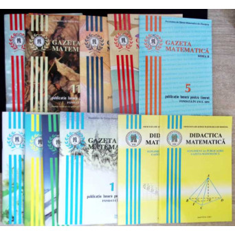 GAZETA MATEMATICA 2017 SERIA B NR.1-9, 11-12 + DIDACTICA MATEMATICA (11 REVISTE)