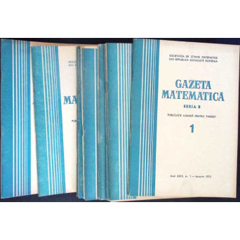 GAZETA MATEMATICA 1972 SERIA NR.1-8, 10-11 (10 REVISTE)