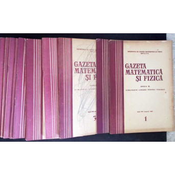 GAZETA MATEMATICA SI FIZICA 1963, SERIA B NR.1-12 (12 REVISTE)