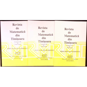 REVISTA DE MATEMATICA DIN TIMISOARA NR.1-3/2025