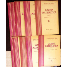 GAZETA MATEMATICA 1971 SERIA B, NR.1-4, 6, 8-12 (10 REVISTE)