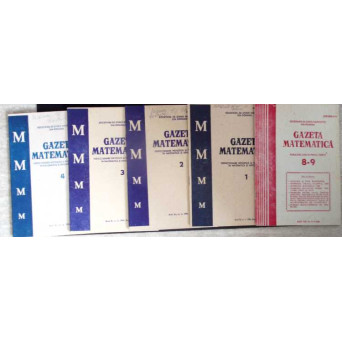 GAZETA MATEMATICA 1990 NR.1-4, 8-9 (5 REVISTE)