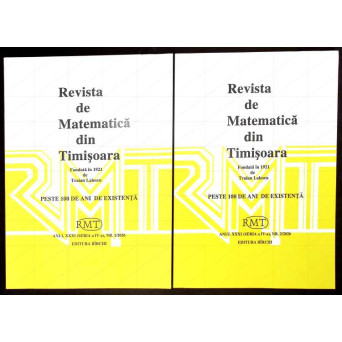 REVISTA DE MATEMATICA DIN TIMISOARA NR.1-2/2026