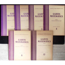 GAZETA MATEMATICA 1965 SERIAB, NR.1-4, 6, 12 (6 REVISTE)