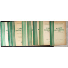 GAZETA MATEMATICA 1970 SERIA B, NR.1, 3-6, 10-12 (8 REVISTE)