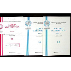 GAZETA MATEMATICA 2010 SERIA B NR.12, SERIA A NR.1-4 (3 REVISTE)