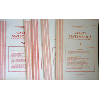 GAZETA MATEMATICA 1993 NR.1-8 (5 REVISTE)