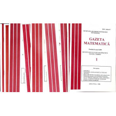 GAZETA MATEMATICA 2001 SERIA B, NR.1-12 (9 REVISTE)