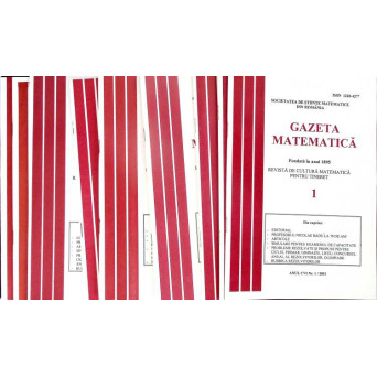 GAZETA MATEMATICA 2001 SERIA B, NR.1-12 (9 REVISTE)