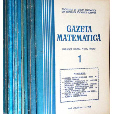 GAZETA MATEMATICA 1978 NR.1-12 (12 REVISTE)