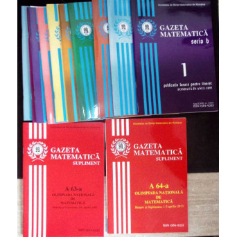 GAZETA MATEMATICA 2012 SERIA B, NR.1-12 + OLIMPIADA NATIONALA 63-64 (12 REVISTE) GAZETA MATEMATICA 2012 SERIA B, NR.1-12 + OLIMPIADA NATIONALA 63-64 (12 REVISTE)