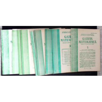 GAZETA MATEMATICA 1986 NR.1, 3-10 (9 REVISTE)
