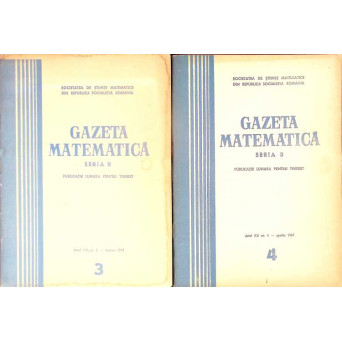 GAZETA MATEMATICA 1969 SERIA B NR. 3-4