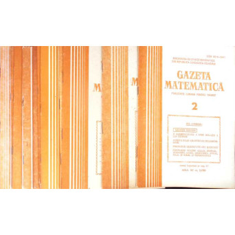 GAZETA MATEMATICA 1985 NR.2-5, 7-12 (10 REVISTE)