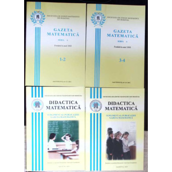 GAZETA MATEMATICA 2013 SERIA A N3.1-4 + DIDACTICA MATEMATICA NR.1-2 (4 REVISTE)