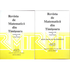 REVISTA DE MATEMATICA DIN TIMISOARA - 2 NR: 2011/2022