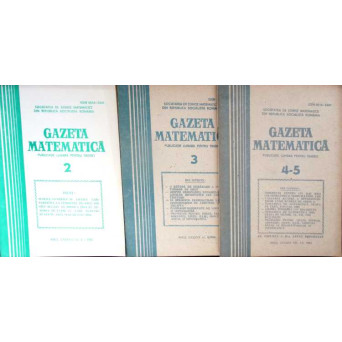 GAZETA MATEMATICA ANII 80 1983-1984 (3 REVISTE)