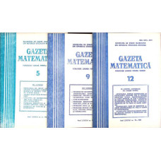 GAZETA MATEMATICA 1981 NR. 5, 9, 12 (3 REVISTE)