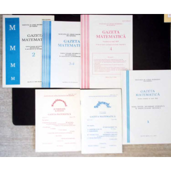 GAZETA MATEMATICA ANII '90 DIVERSE NUMERE (6 REVISTE)