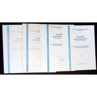 GAZETA MATEMATICA 1996 NR.1-4 (4 REVISTE) GAZETA MATEMATICA 1996 NR.1-4 (4 REVISTE)