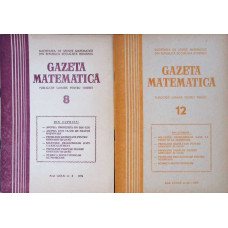 GAZETA MATEMATICA NR.8/1976, NR.12/1977 (2 REVISTE)