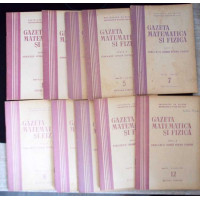 GAZETA MATEMATICA SI FIZICA 1958 SERIA B, NR.1, 3-5, 7-12 (10 REVISTE)