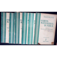 GAZETA MATEMATICA SI FIZICA 1956 SERIA B NR.7-12 (6 REVISTE) GAZETA MATEMATICA SI FIZICA 1956 SERIA B NR.7-12 (6 REVISTE)