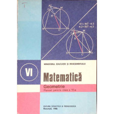 MATEMATICA GEOMETRIE, MANUAL PENTRU CLASA A VI-A